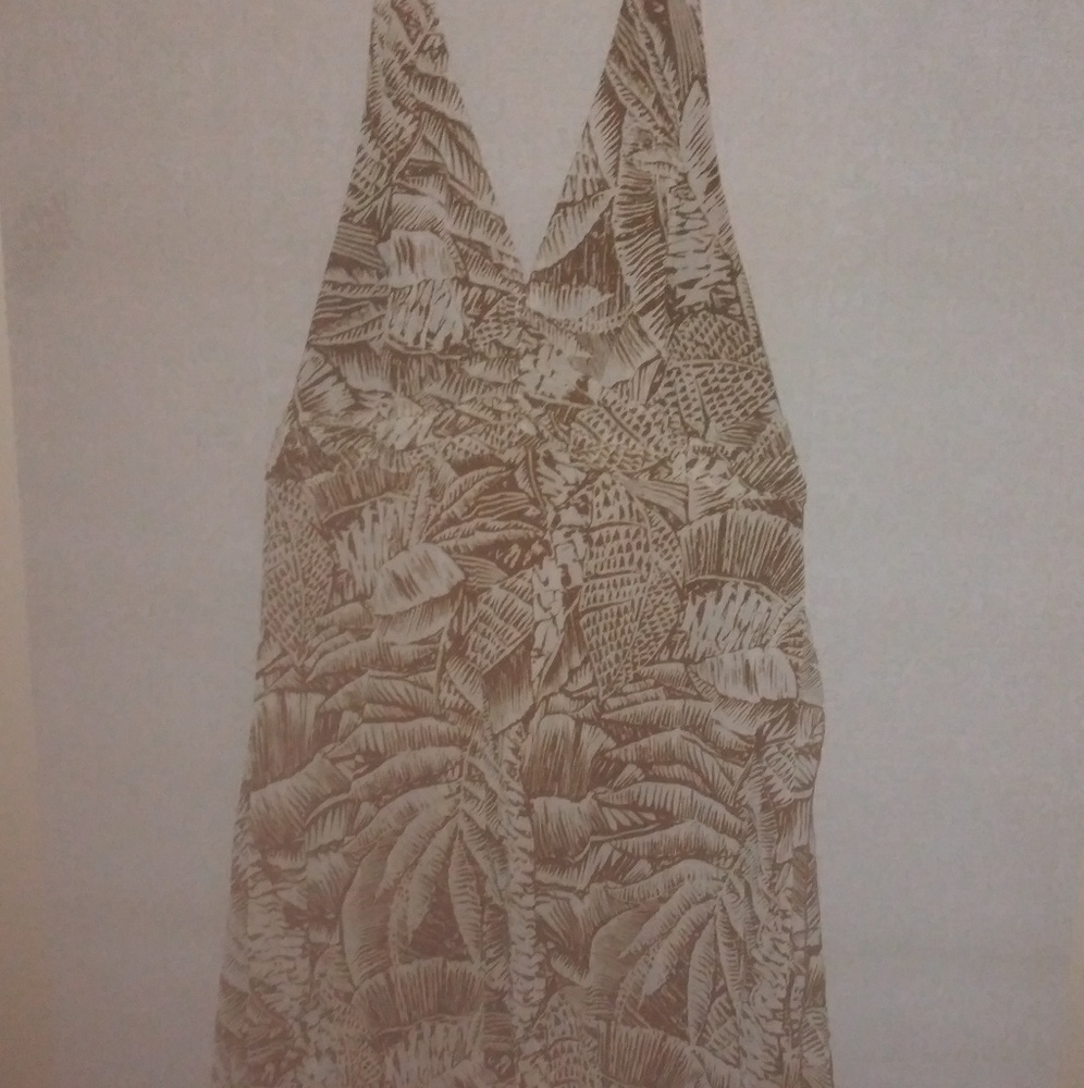 XL palm leaf Ashley Stewart dress